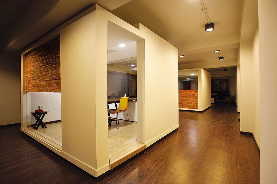 White Canvas Office interior design by Kamat & Rozario