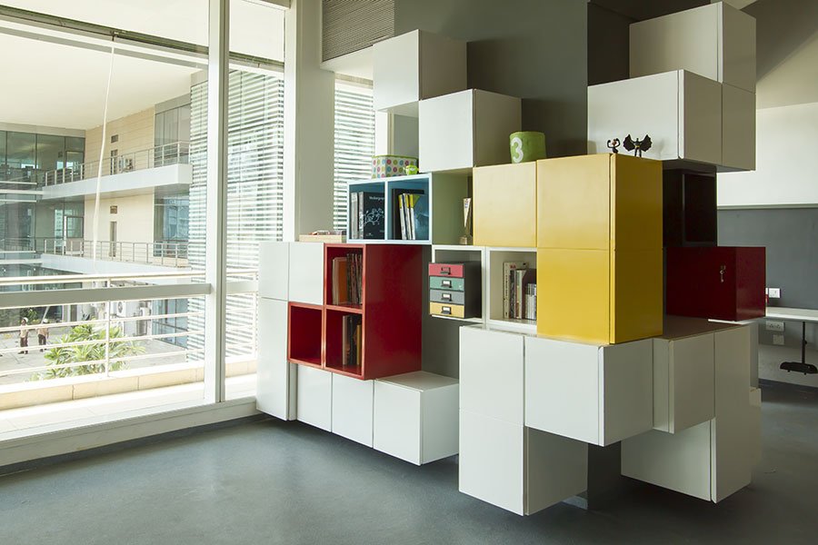 vibrant partitions ad agency design