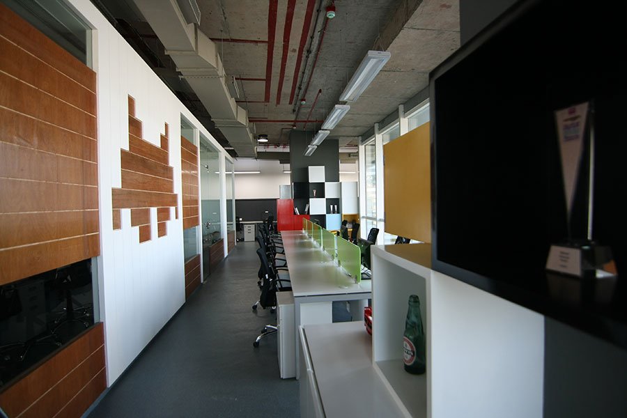 8 Bit Office Mumbai - Wall patterns design
