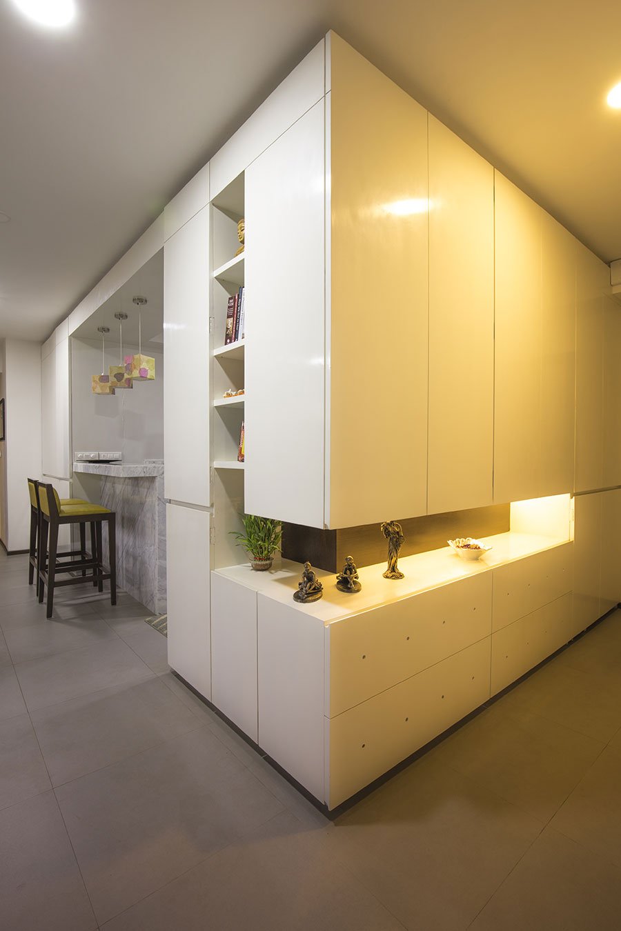apartment interior design - kitchen partition