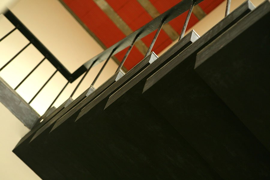 Stairwell and guard rails Axis house