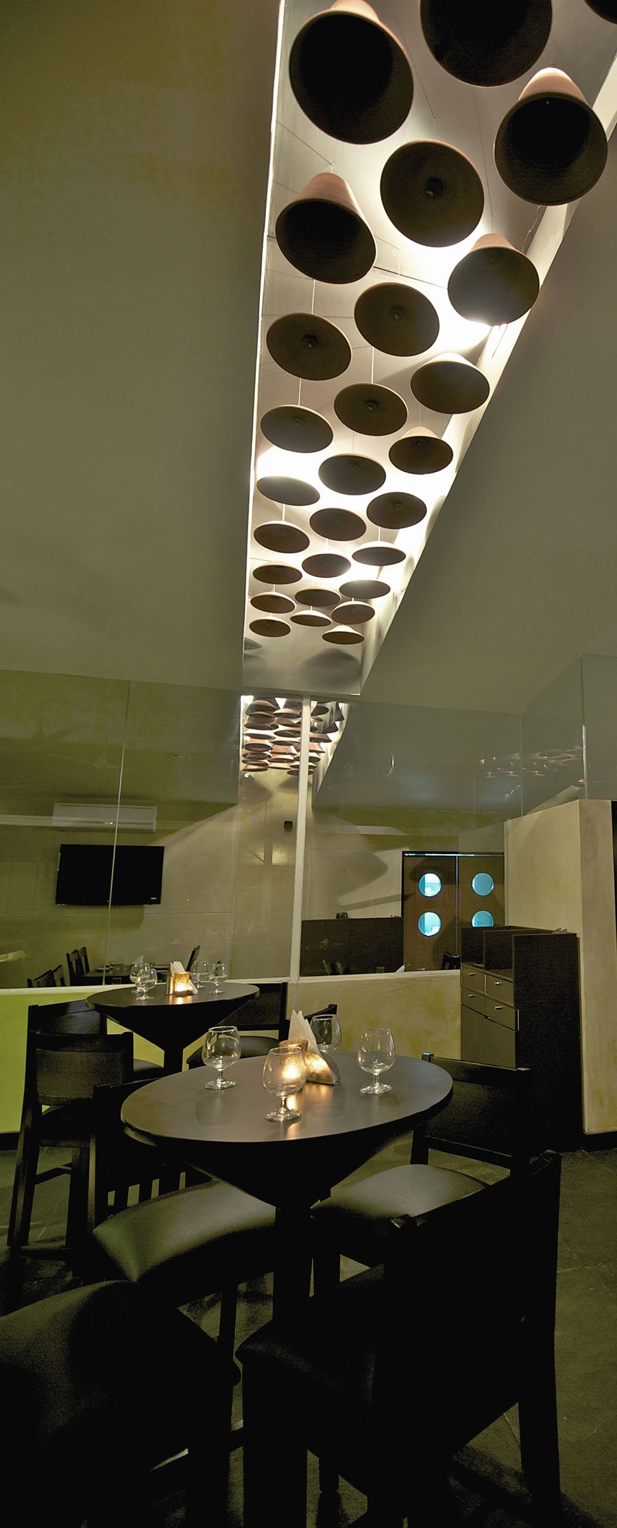 Claypot lights - perspective view