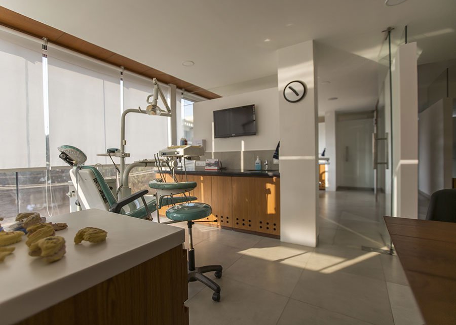 Spacious dental examination rooms 