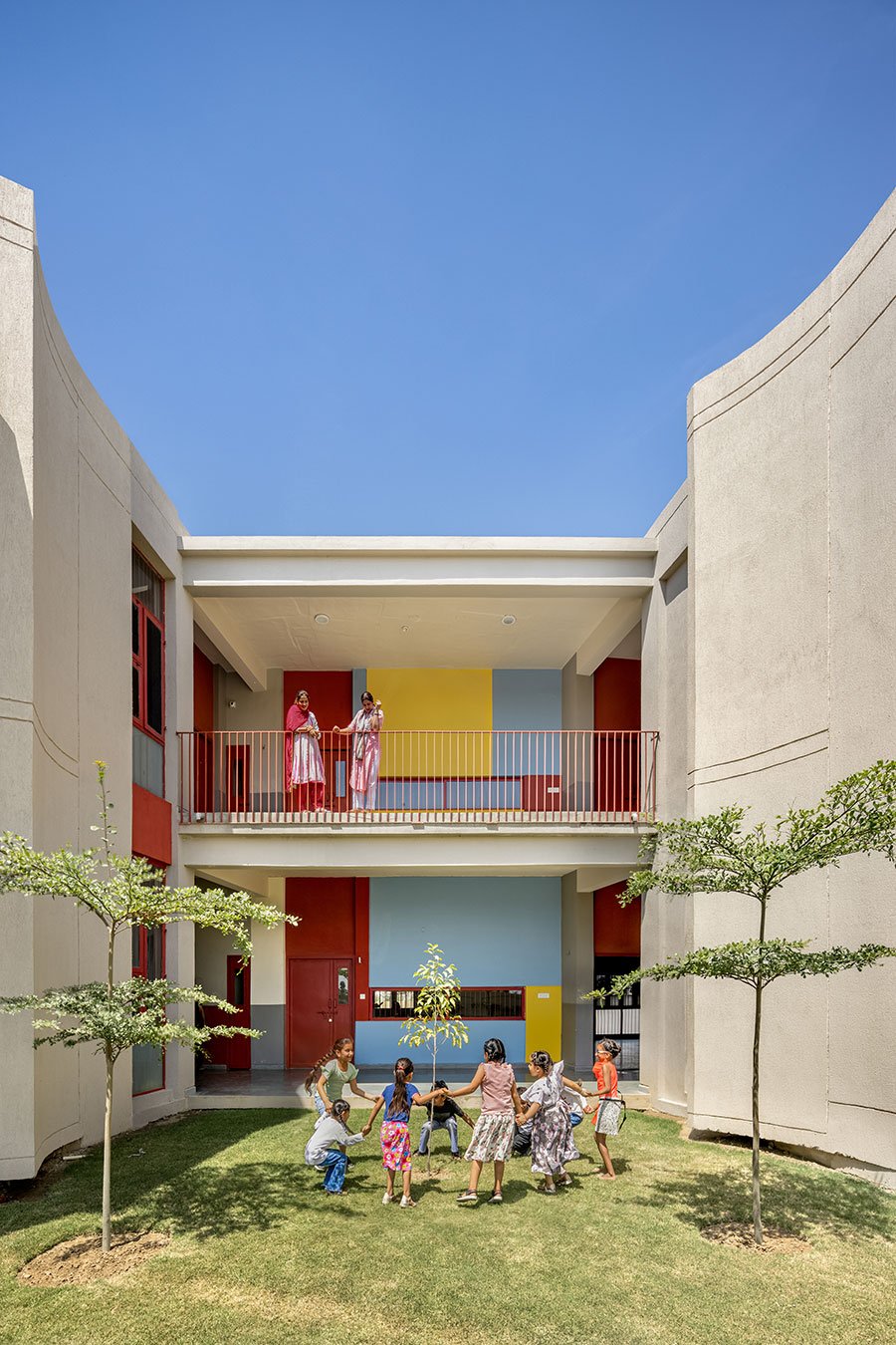 St Martha Bethany Vidyalaya children's courtyard