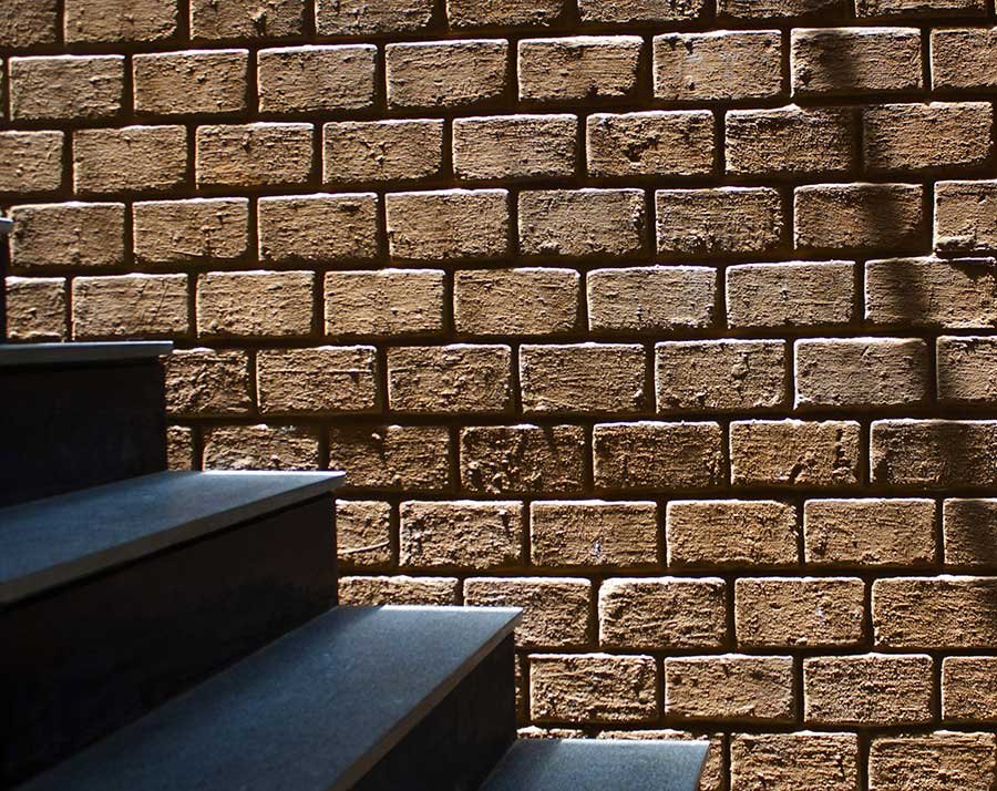 Stairwell unit closeup- stack house design